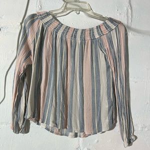 Cape Juby; size medium; pink, blue, white & yellow